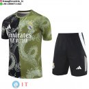 Formazione Maglia Set Completo Real Madrid 2025/2026 Nero Verde
