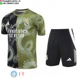 Formazione Maglia Set Completo Real Madrid 2025/2026 Nero Verde