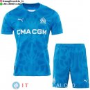 Maglia Bambino Marseille Portiere 2024/2025 Blu