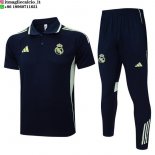 POLO Maglia Set Completo Real Madrid 2025/2026 Blu Navy Verde POLO Maglia Set Completo Real Madrid 2025/2026 Blu Navy Verde