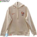Felpa con Cappuccio Francia 2026 Bianco Giallo