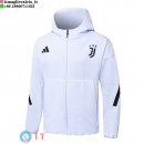 Giacca Con Cappuccio Full Zip Juventus 2025/2026 Bianco Nero