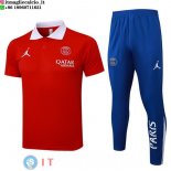POLO Maglia Set Complet Paris Saint Germain 2025/2026 Rosso Blu POLO Maglia Set Complet Paris Saint Germain 2025/2026 Rosso Blu