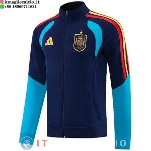 Giacca Full Zip Allenamento Spagna 2026 Blu Navy