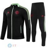 Giacca Set Completo Manchester United 21-22 I Nero Rosso Verde