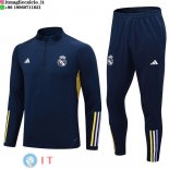 Felpa Da Allenamento Set Completo Real Madrid 2023/2024 Blu I Navy