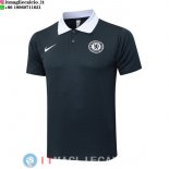 POLO Maglia Chelsea 2025/2026 Grigio Navy Bianco