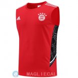 Senza Maniche Maglia Bayern Monaco 2022/2023 Rosso Bianco
