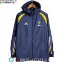 Giacca A Vento Manchester United 23-24 Blu Navy Giallo