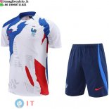 Formazione Set Completo Maglia Francia 2023 Bianco Blu Rosso