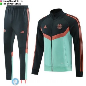Giacca Set Completo Lunga Zip Bayern Monaco 25-26 Grigio Verde