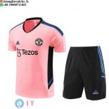 Formazione Set Completo Maglia Manchester United 2022/2023 Rosa II Nero