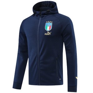 Felpa Cappuccio Italia 2024 Blu Navy