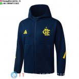 Giacca Con Cappuccio Full Zip Flamengo 2025/2026 Blu Navy