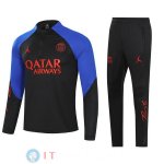 Giacca Bambino Set Completo PSG 2022/2023 Nero Blu Giacca Bambino Set Completo PSG 2022/2023 Nero Blu
