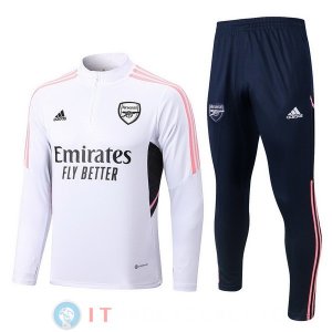 Giacca Set Completo Arsenal 22-23 Bianco I Rosa