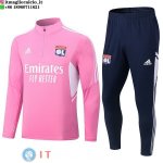 Felpa Da Allenamento Set Completo Lyon 22-23 Rosa Blu Felpa Da Allenamento Set Completo Lyon 22-23 Rosa Blu