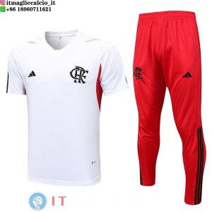 Formazione Maglia Set Completo Flamengo 2023/2024 Bianco I Rosso