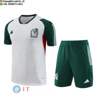 Formazione Set Completo Maglia Messico 2023 Bianco I Verde