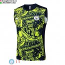 Senza Maniche Maglia Manchester city 2024/2025 Blu Navy Verde