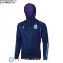 Giacca Felpa Cappuccio Argentina 2023 Blu Navy