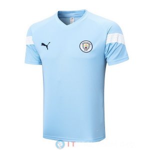 Formazione Maglia Manchester city 2022/2023 Blu Bianco