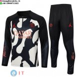 Felpa Da Allenamento Set Completo Paris Saint Germain 23-24 Giallo Nero Arancione