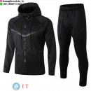 Giacca Set Completo Lunga Zip Nike 23-24 Nero