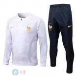 Maglia Giacca Set Completo Francia 2022 Bianco