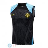 Senza Maniche Maglia Inter Milan 2022/2023 Nero Blu