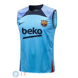 Senza Maniche Maglia Barcellona 2022/2023 I Blu