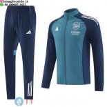 Giacca A Vento Set Completo Arsenal 25-26 Blu Verde Giacca A Vento Set Completo Arsenal 25-26 Blu Verde