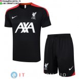 Formazione Maglia Set Completo Liverpool 2024/2025 Nero Bianco