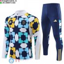 Felpa Da Allenamento Set Completo Bambino Algeria 2023 Bianco I Blu