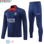 Felpa Da Allenamento Set Completo PSG 22-23 Blu I Rosso