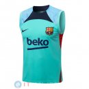 Senza Maniche Maglia Barcellona 2022/2023 Verde Blu