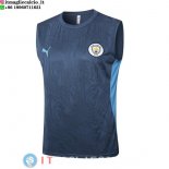 Senza Maniche Maglia Manchester city 2024/2025 Grigio Blu Senza Maniche Maglia Manchester city 2024/2025 Grigio Blu