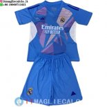 Maglia Set Completo Uomo Real Madrid Portiere 2024/2025 Blu
