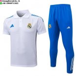POLO Maglia Set Completo Real Madrid 2025/2026 Bianco Blu POLO Maglia Set Completo Real Madrid 2025/2026 Bianco Blu