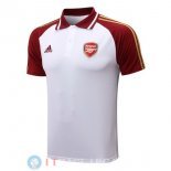 POLO Maglia Arsenal 2022/2023 Bianco Rosso