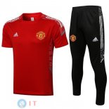 Formazione Set Completo Maglia Manchester United 2021/2022 Rosso II Nero