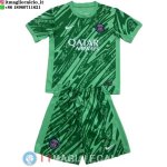 Maglia Set Completo Uomo Paris Saint Germain Portiere 2024/2025 Verde