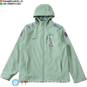 Giacca A Vento Brasile 2026 Verde Luc