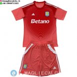 Maglia Set Completo Uomo Aston Villa Portiere 2025/2026 Rosso