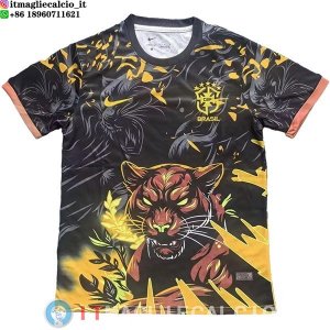 Thailandia Maglia Brasile Speciale 2026 Nero Arancione