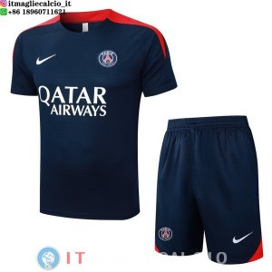 Formazione Maglia Set Completo Paris Saint Germain 2025/2026 Blu Navy Rosso