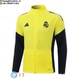 Giacca Lunga Zip Real Madrid 2025/2026 Giallo Nero