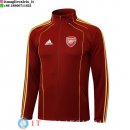 Giacca Lunga Zip Arsenal 25-26 Rosso I Giallo