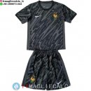 Maglia Bambino Francia Portiere 2024 Nero