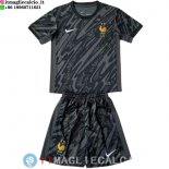Maglia Bambino Francia Portiere 2024 Nero